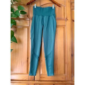 All in Motion Women’s High-Rise Mesh Panel Leggings – Teal – Size Small